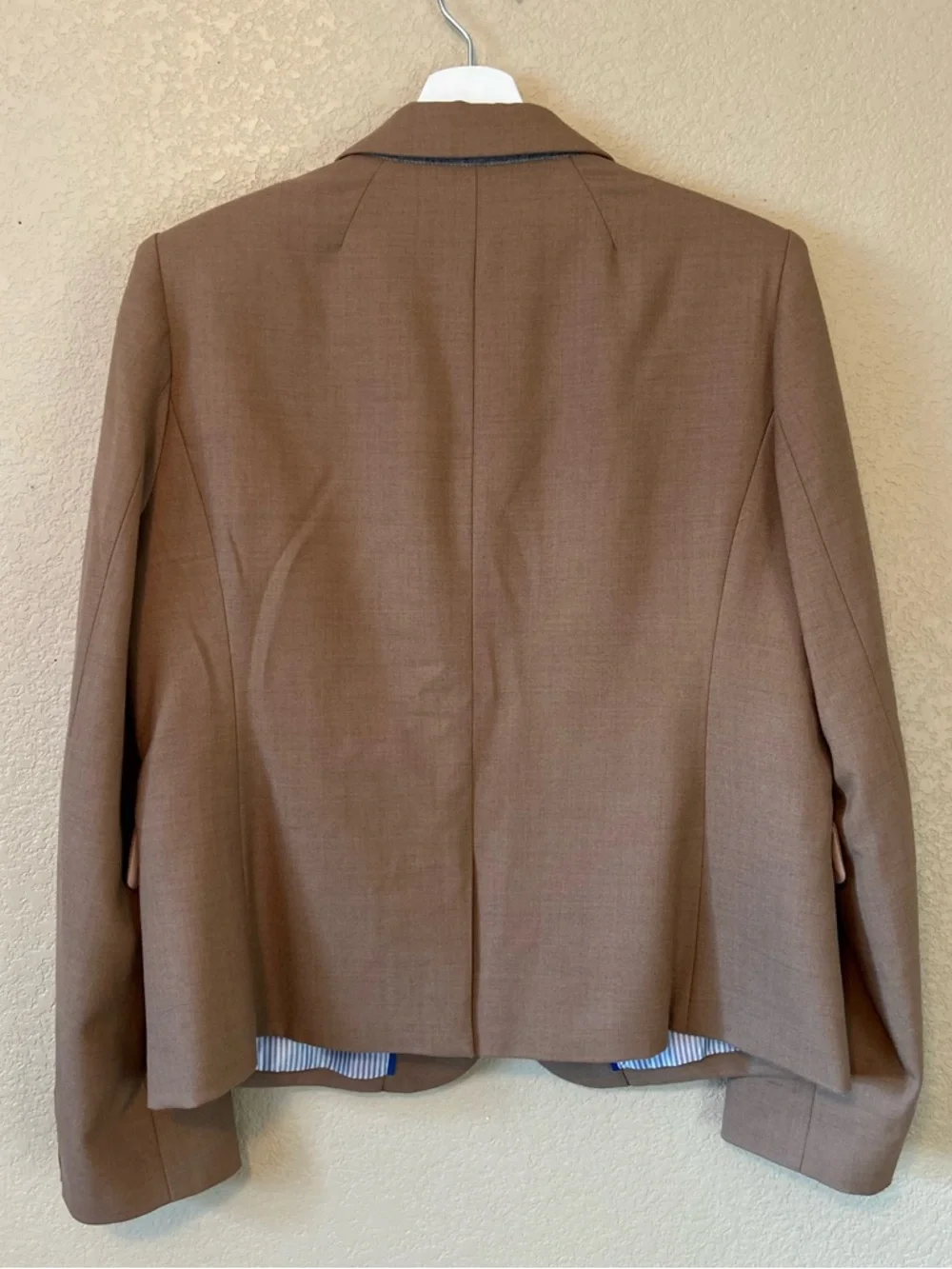 J.Crew Original Schoolboy Tailored Wool Blazer - Camel-Size 14 Career Preppy - Picture 9 of 9